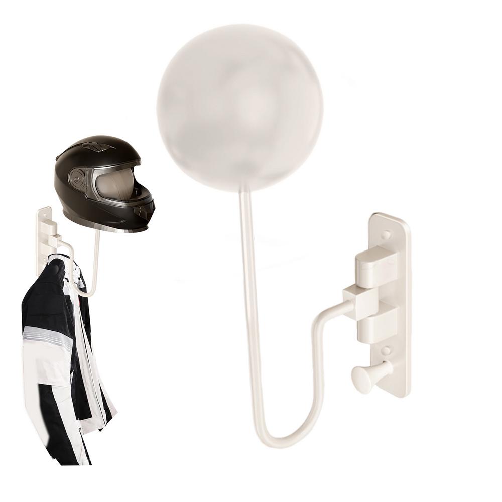 

Headgear Holder For Motorcycle Hat Hanger Wall Mount For Motorcycle 180 Degree Rotation Motorcycle Hanger Stand Hat Display Rack белый