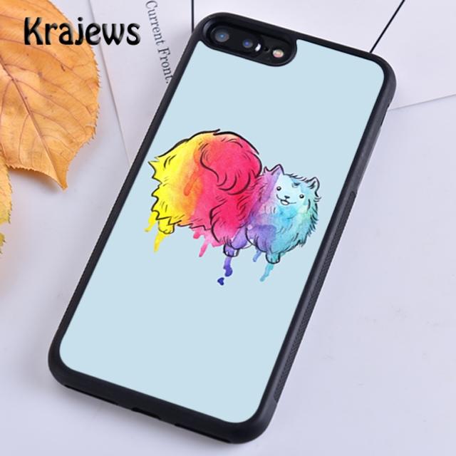 Pomeranian Watercolor Dog Phone Case Cover For iPhone 17 Air 16 15 14 Plus 12 13 Pro Max Coque Fundas