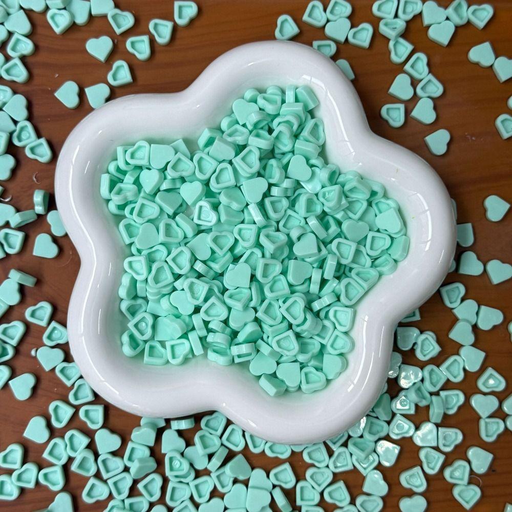 100g Crunchy Heart Brick Particles Slime Fillers Stuffing Building Blocks Kids Adult