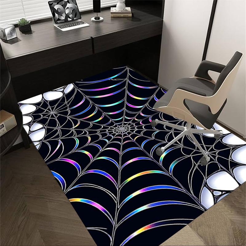 1PC spiderweb pattern Extra Large Non Slip Floor carpet, Office, family, Studio   Large Area Rug Indoor Rugs, Bold Statement Piece