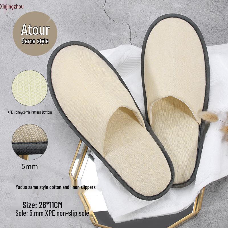 High-Grade Disposable Anti-Slip Slippers (50 Pairs)