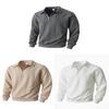 Hooded Zip Up Sweater For Men With Fleece Knit Fabric Casual Autumn Winter Wear