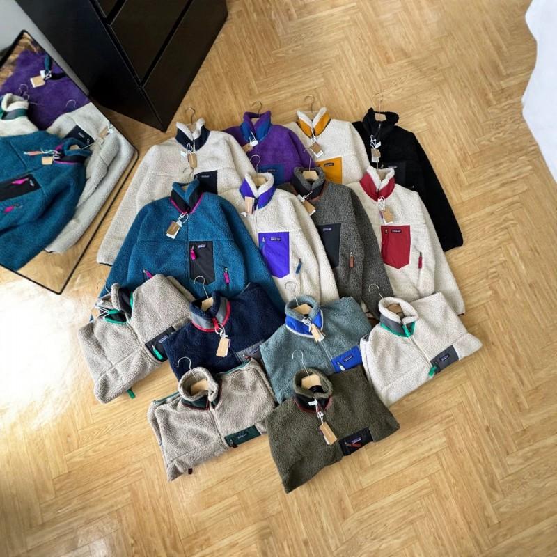 American Style Fall Winter Fleece Jacket Couples 14 Colors Stand Collar Warm Outerwear