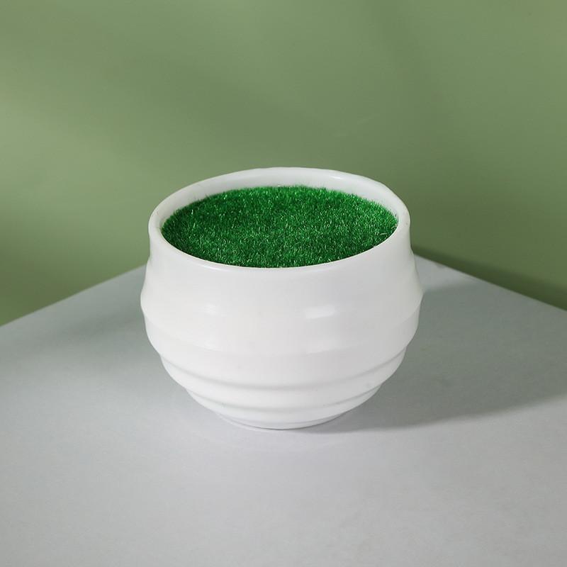 Simulation Ceramic Oval And Square Plastic Flower Pots For Small Foliage And Desktop Decor