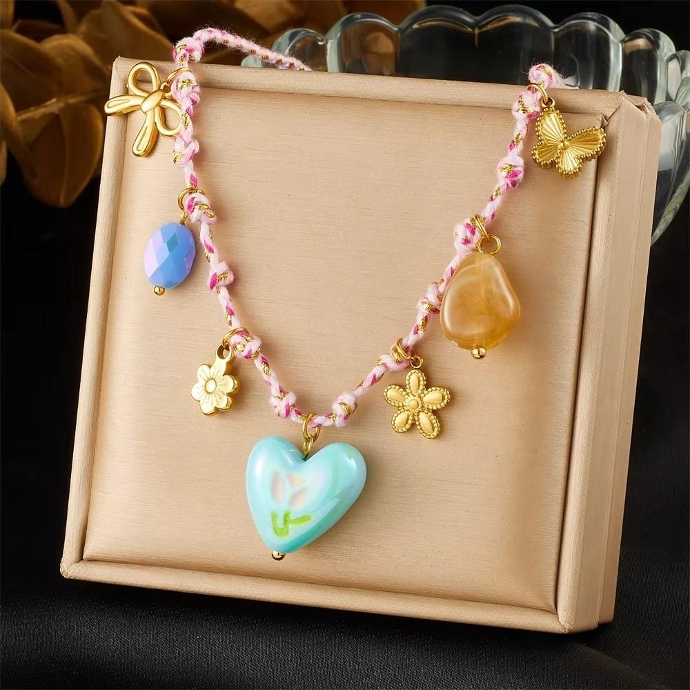 Multi-Pendant Shell Pendant Necklace Ocean Series Clavicle Necklace Starfish Necklace  Summer
