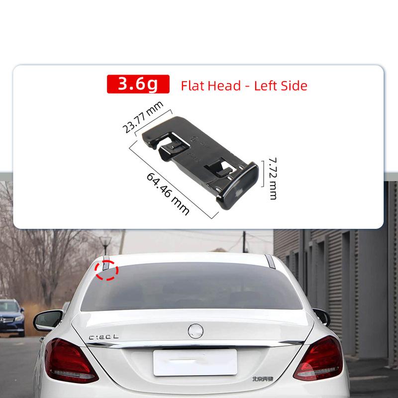 Flat Cap Dome Cap Roof Molding End Cover Roof Drip Molding Cap for Mercedes-Benz C-Class W205 2015- 2056900982 2056901082
