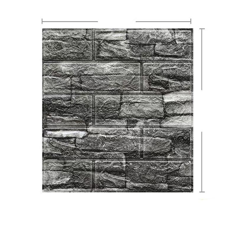 

20 шт. DIY 3D простые наклейки на стену с кирпичным узором, утолщенные, звукоизоляционные, водонепроницаемые, влагостойкие 20pcs