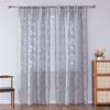 Modern Multi-color Cutout Lace Sheer Curtain for Bedroom, Living Room, Lounge - Rod Pocket Design