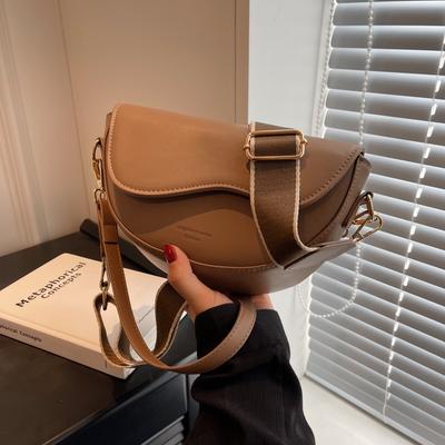 Kleine Ledersatteltaschen für Damen, Sommer-Schultertasche mit Kette, Umhängetasche, Vintage-Achseltaschen für Damen