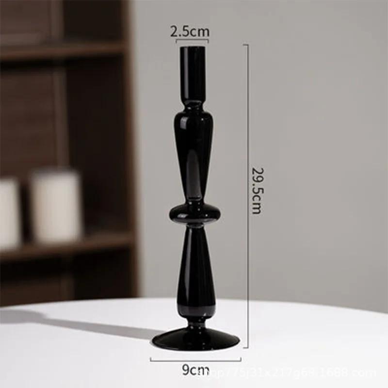 Französische Kerzenständer-Dekoration, romantische Wohnkultur, Kerzenhalter, Hochzeitsdekorationen, Wohnzimmer-Desktop-Dekoration, Glasvase