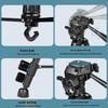 2024 Dual-Phone Professional Live Streaming Tripod for Outdoor Use