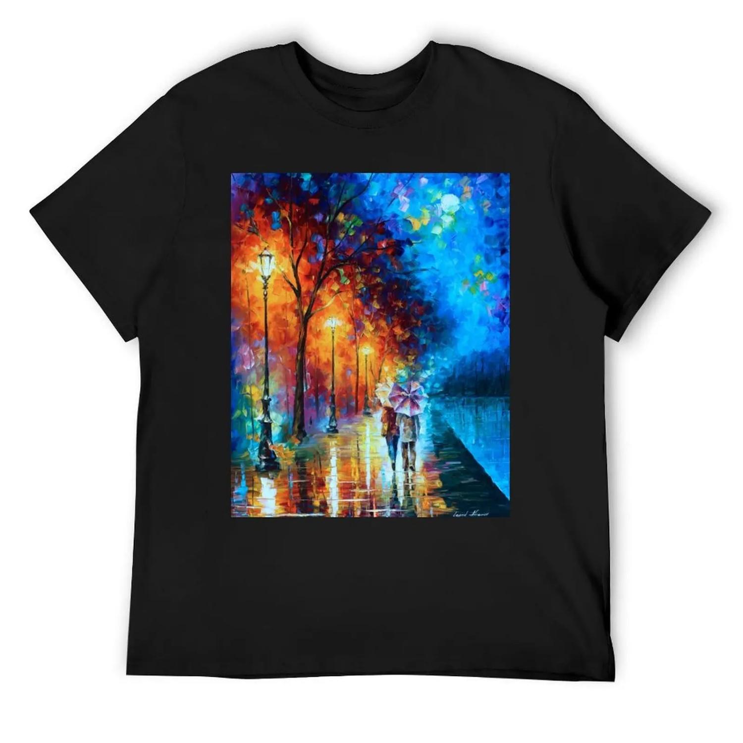 

Love by The Lake - Leonid Afremov T-Shirt graphic t shirts Funny t-shirt T-shirts man Luxury man men t shirt XXXXXL