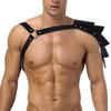 Hot Erotic Underwear BDSM Fetish Costume Men Gay Leather Harness Body Bondage Belt Strap Punk Rave Cock Cage Chastity Panties