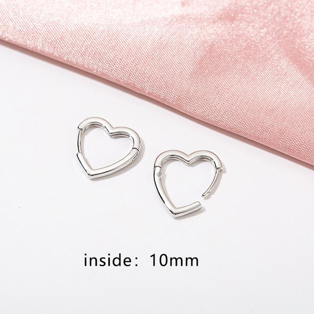 New Fashion Silver Color Geometric Round Hoop Earrings For Women Girls Shiny Rhinestone Delicate Wedding Jewelry Gifts