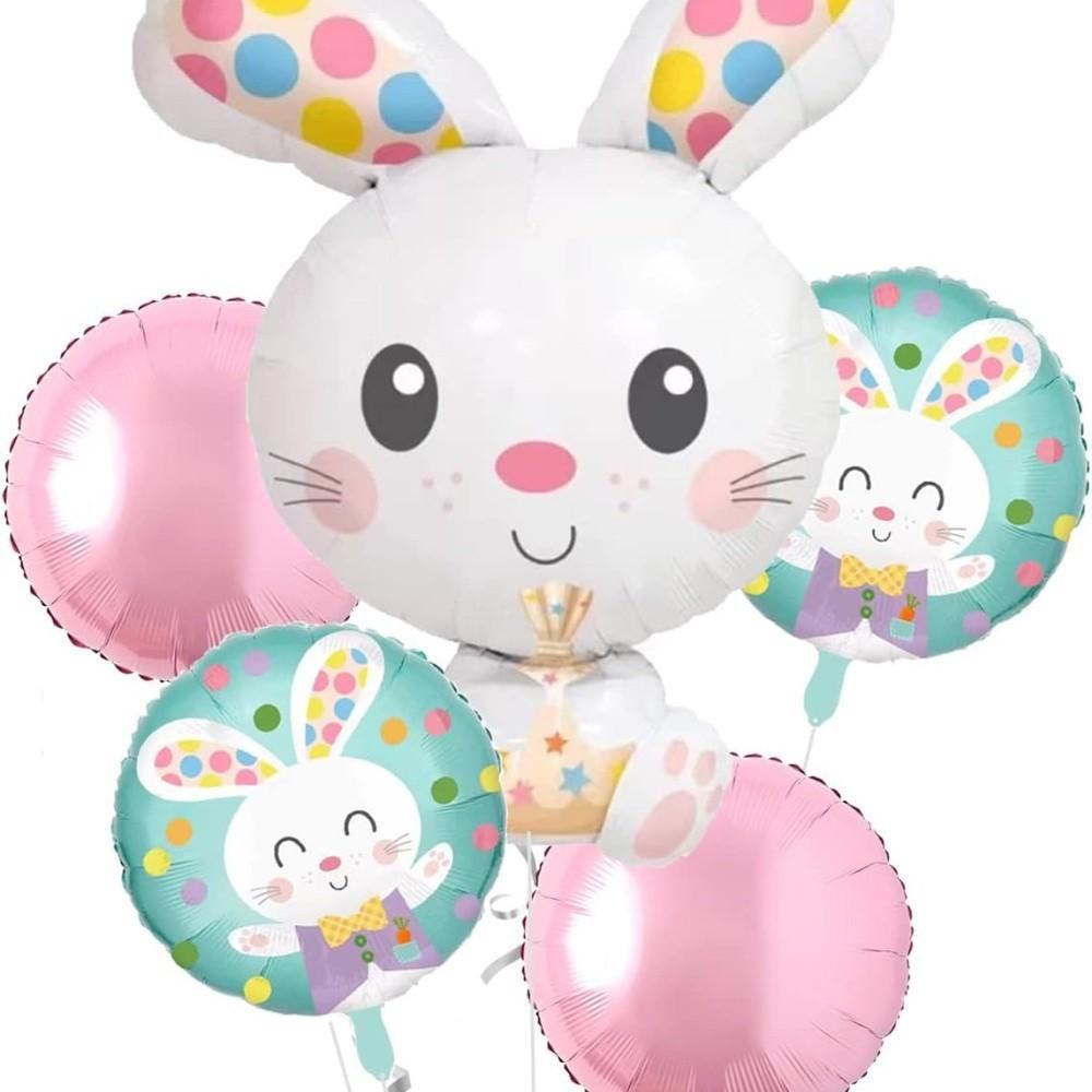 Easter Aluminum Film Balloon Rabbit Chicken Cartoon Modeling Children'S Birthday Party Decoration Aluminum Foil Balloon