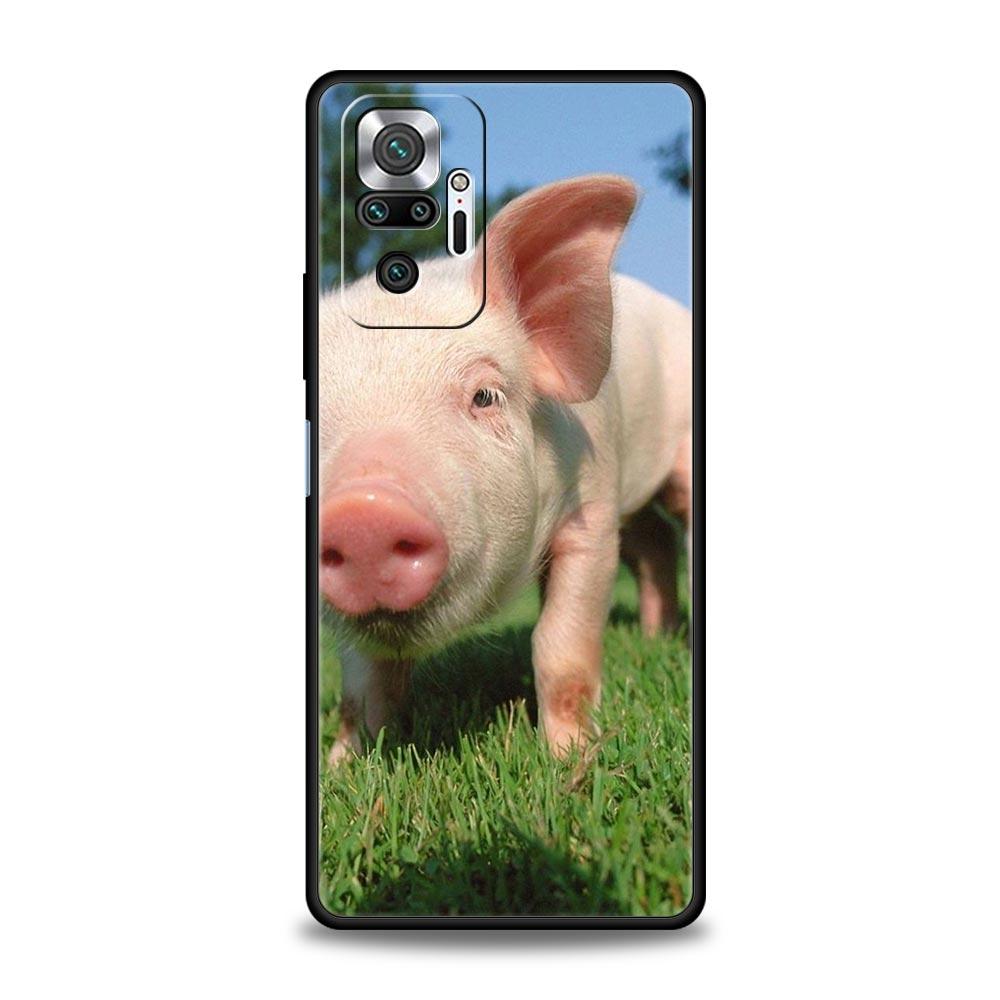 Handyhülle für Xiaomi Redmi Note 14 13 12 5G 11 10 Pro Plus 4G 9S 9 14C 13C 12C 10C 9C 9A Weiche TPU-Hülle Süßes kleines rosa Schwein