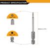 TT8-TT40 Security Torx Head Screwdriver Bit 3.15" Long 1/4" Hex Shank Magnetic Tamper Proof 6 Point Star Screw Driver Drill Bit