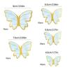 10PCS Butterfly Cake Decoration Creative Cupcakes Toppers Paper Baking Supplies for Birthday Party Wedding Anniversary