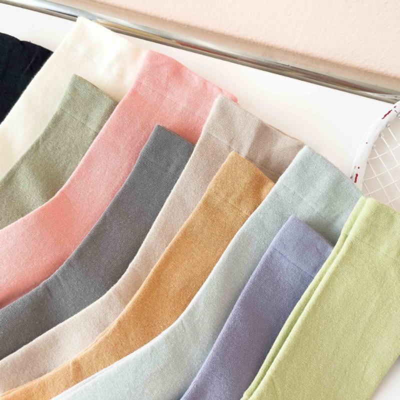 5 Pairs of All Cotton Long Stack Socks for Women In Autumn and Winter