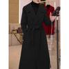 New Year Red Festive Woolen Coat Women's Autumn and Winter Temperament Reducing Age and Slimming Nizi Coat