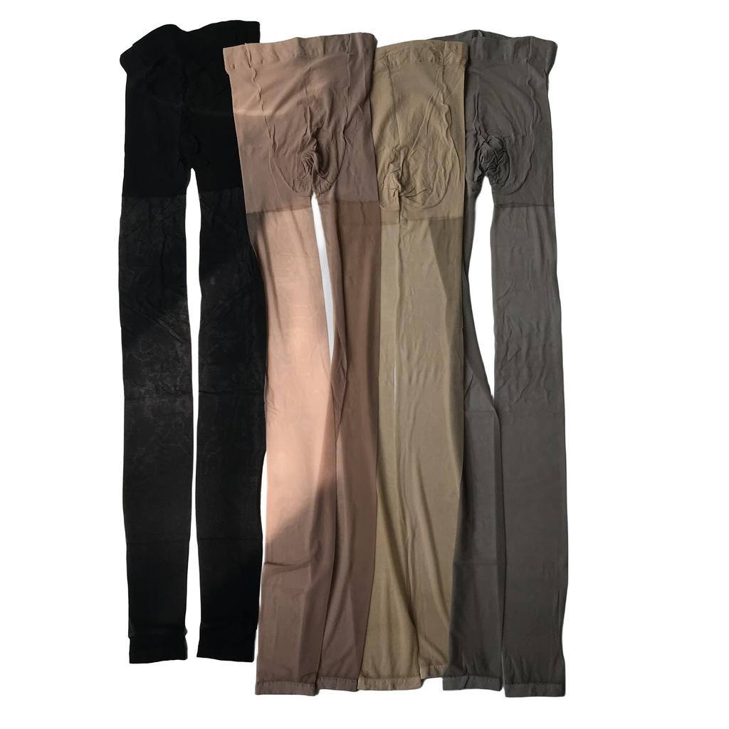 Summer Women'S Sheer Footless Pantyhose Plus Size Footless Tights For Weight 132-276 Lbs Full Length 105Cm For Tall People