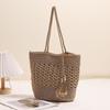 Trendy Large Capacity Woven Straw Bag with Tassels - Women's Versatile Beach & Casual Shoulder Bag