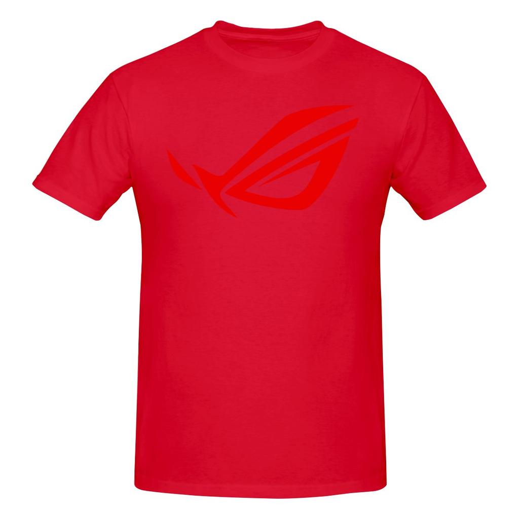 Republic Of Gamers Rog Minimalistisches T-Shirt Künstlerisches Pendler-Stickerei Baumwoll-T-Shirt