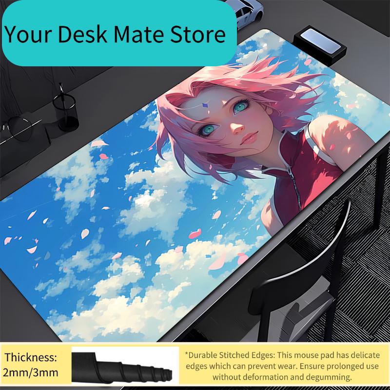 Mouse Pad Office Naruto Sakura Haruno Computer Speed Type Varpet Mat Esports Players Laptop Keyboard Pad Mousepad PC Desk Mat