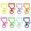 31X39mm Candy Colored Alloy Shell Shaped Spring Buckle Special-shaped DIY keychain Accessories Creative Accessories Hanging Ornaments