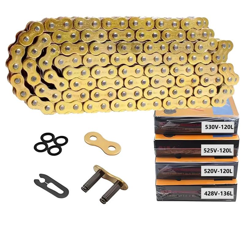 Motorcycle Chain Oil Seal Chain DID O-Ring 520 525 530 428 Chains 120 136 Links for Yamaha Kawasaki Suzuki for ATV for Dirt Bike