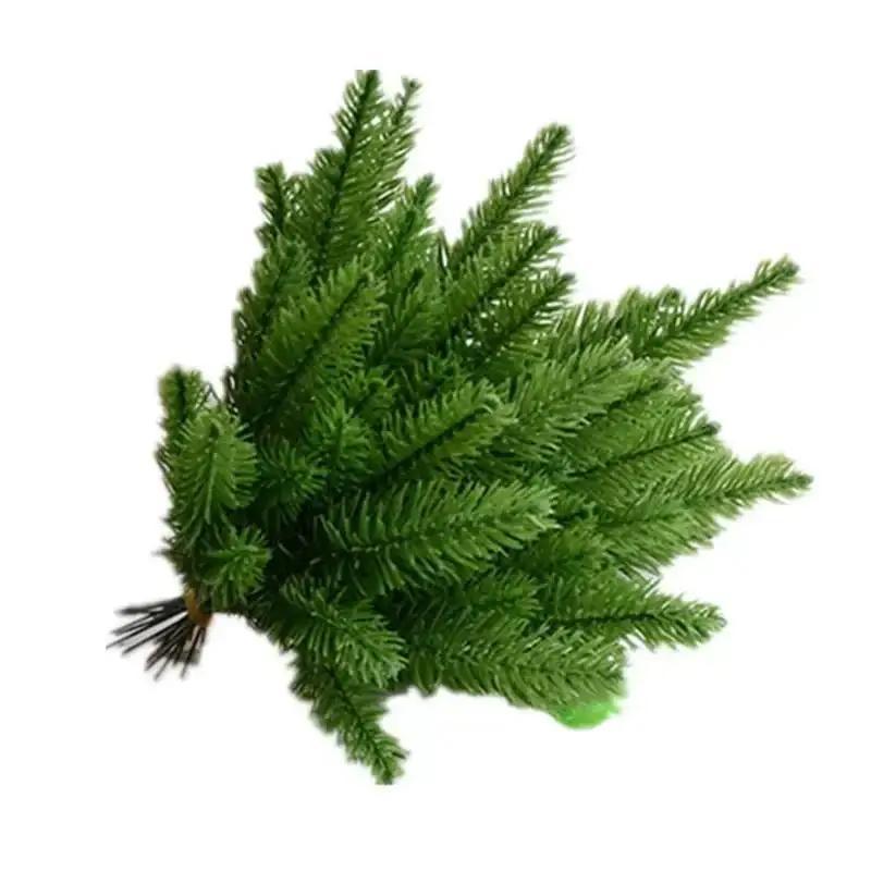 10Pc Simulated Pine Needle Branches DIY Simulated Pine Needle Decorations For Christmas Trees Home Holiday Party Christmas Decor