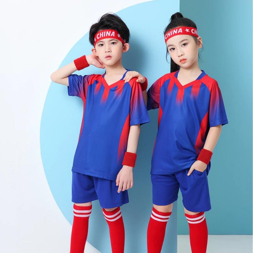 Children'S Football Jersey Set Training Jersey Adult Short-Sleeved Football Jersey Baby Jersey Student Game Jersey Printing