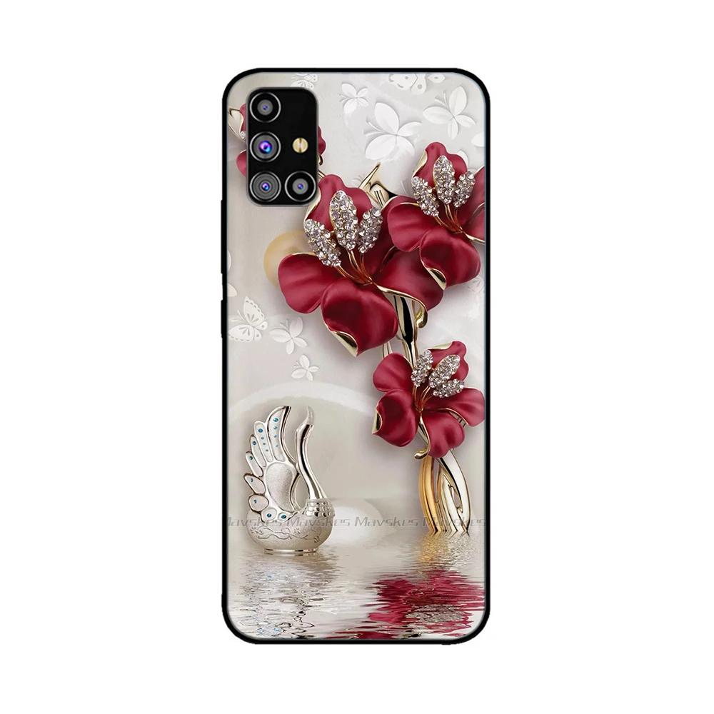 Shockproof Cover For Samsung Galaxy A51 Case Animal Painted Soft Silicon Cover For Samsung A51 Case A 51 4G 5G Bumper Shell Para
