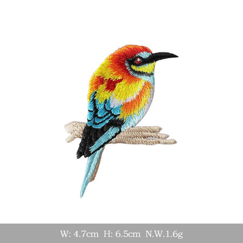 Three Loves Self-Adhesive Animal Cloth Sticker Bird Pattern Patch Sticker Clothes Pants Bag Hole Decoration Clothes Sticker Embroidery Sticker
