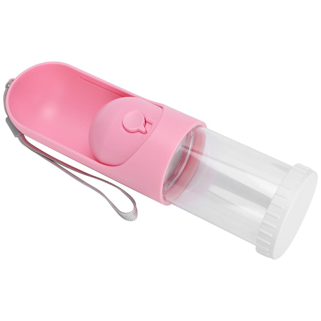 Pet Portable Collapsible Cup Telescopic Water Bottle Dispenser for Dog Cat Travel DrinkingPink