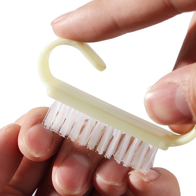 Soft Bristle Nail Dust Brush Non-slip Comfy Handle Pastel Colors Portable for Home DIY Manicure Nail Art Cleaning
