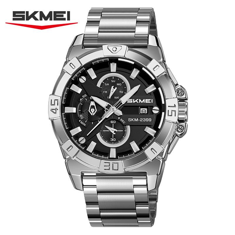 Business men's watch waterproof high-end men's watch luminous chronograph quartz watch