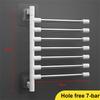 Bathroom Tools Punch-free Wall-mounted Rotating Towel Bath Towel Rack Space Aluminum Multi-layer Hanging Rod Rack For El Gym