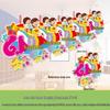 Children's Day Classroom Decorations: Cartoon Flag Banners for Kindergarten Activities