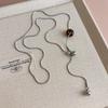 Spotted Tiger Eye Stone Mushroom Brown Heart Star Cross Flower Pendant Long Clavicle Chain Necklace Women Exquisite Accessories