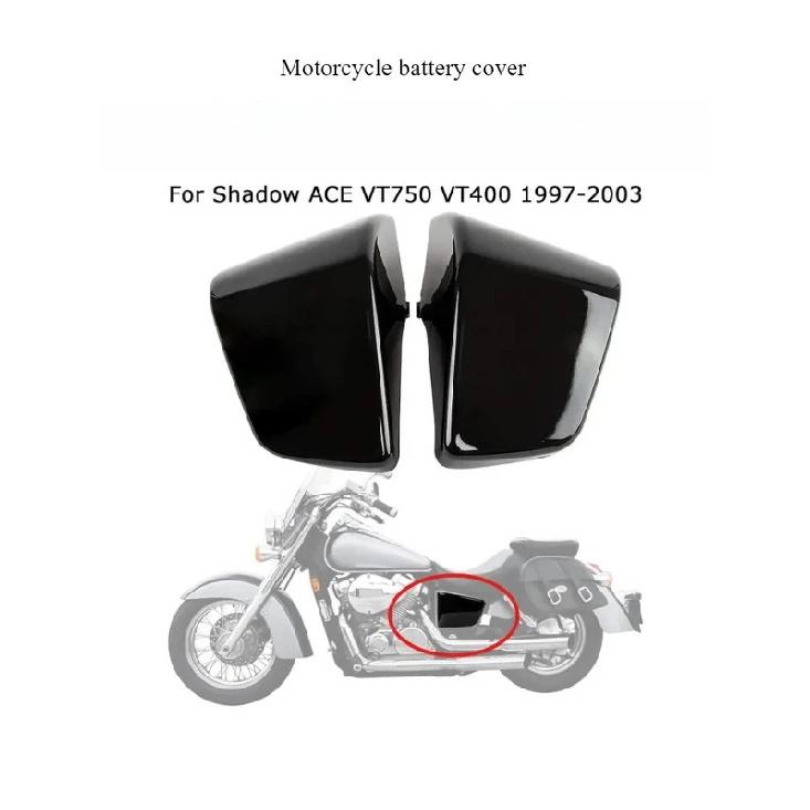 Motorcycle Modified Left and Right Side Cover Abs Plastic Battery Side Fairing Cover for Honda Shadow ACE VT 750 VT400 1997-2003