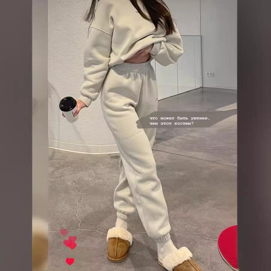 

Женский теплый спортивный костюм для отдыха на открытом воздухе 2024 года