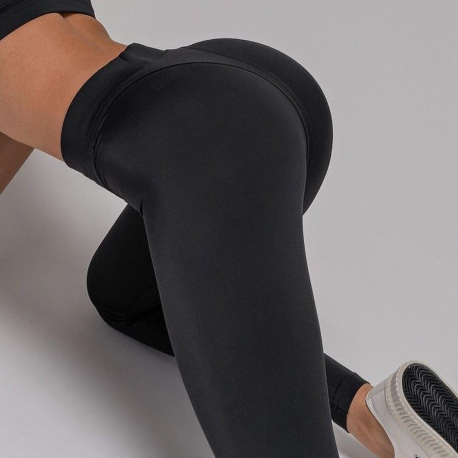 High Waisted Abdominal Fitness Pants Female Quick-drying Elastic High Elastic Sports Color-splicing Tight Peach Hip-lifting Pants Skinny Leggings
