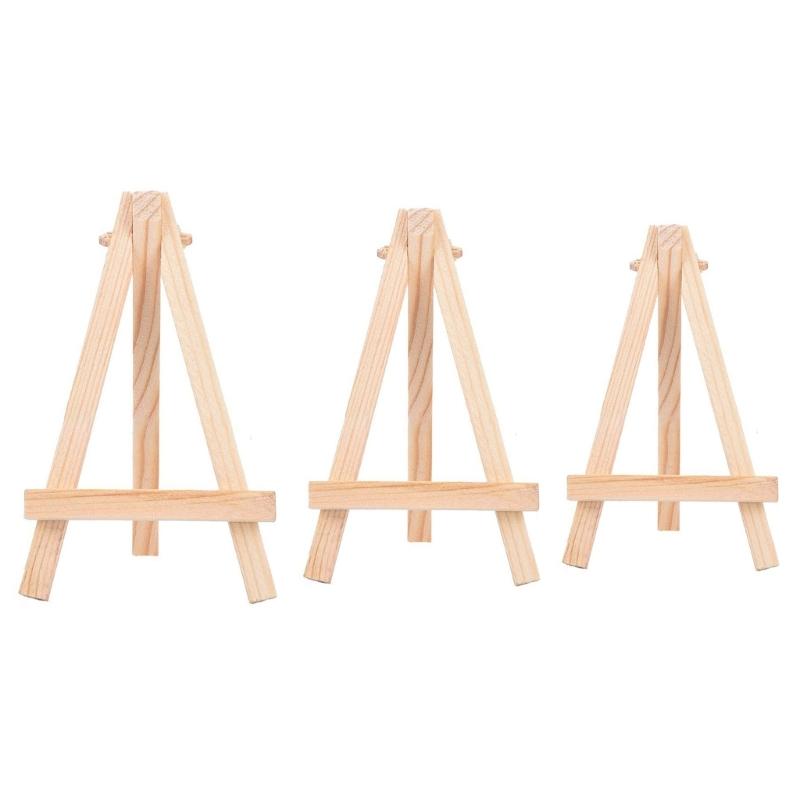 20 Pieces Triangles Easel Wood Easels Small Easel for Pictures Table Easel for Display of Painting Drawing Picture Frame