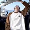 Mark Fairwhale Men's Retro Color-Block Long Sleeve T-Shirt