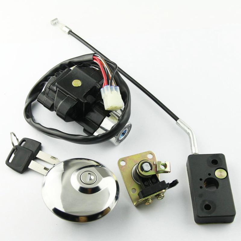 Motorcycle Ignition Switch Fuel Tank Cap Kit For Suzuki GZ125 1998-2003 GZ250 1999-2011 GZ 125 250 Seat Lock Cover Key Set Parts