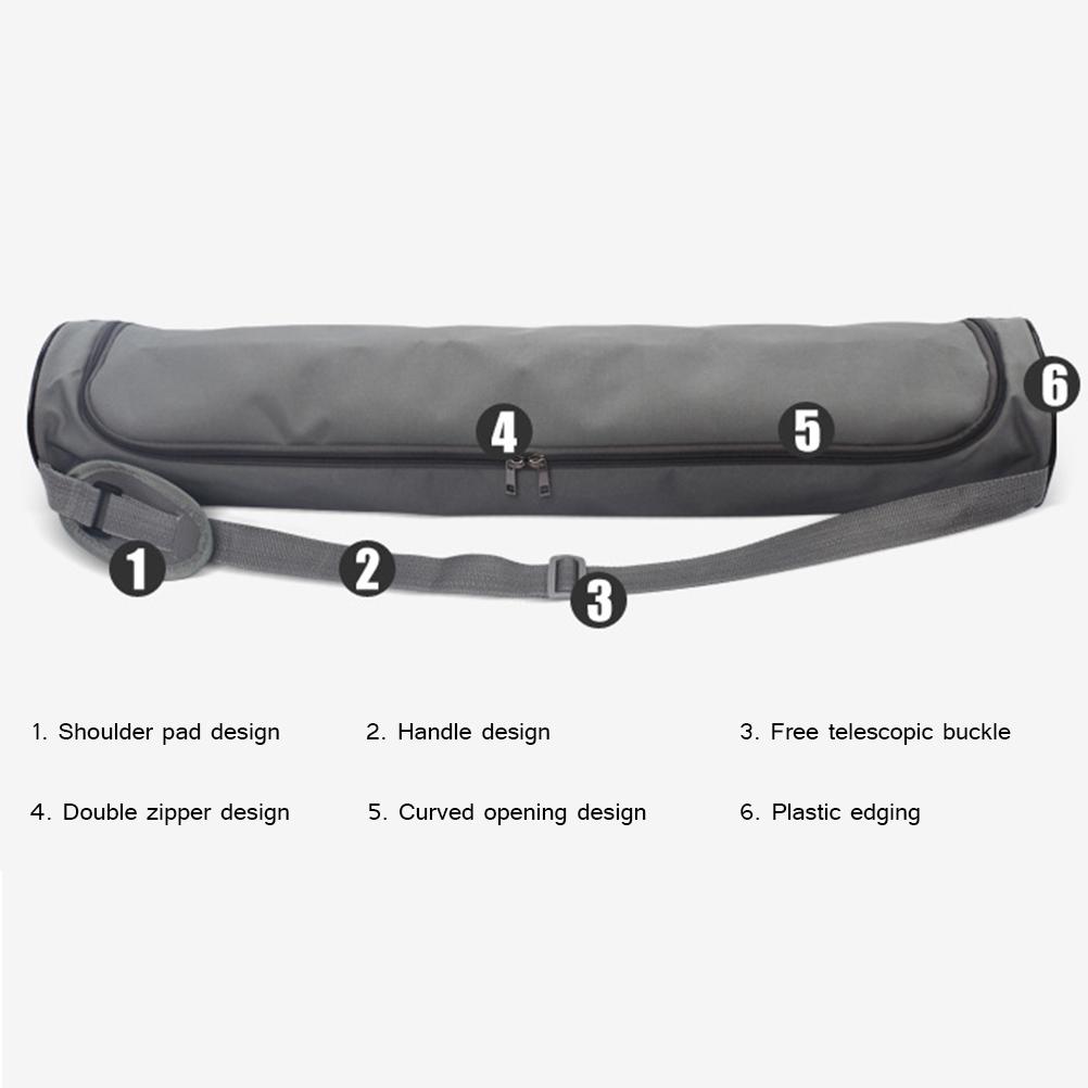 Tragetasche für Yogamatten, multifunktionale Aufbewahrungstasche mit Reißverschlüssen und verstellbarem Riemen