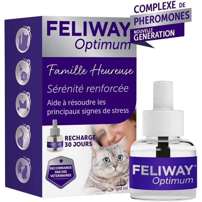 FELIWAY Optimum - Recharge Anti-stress Calmant 48 Ml - Pour Chat