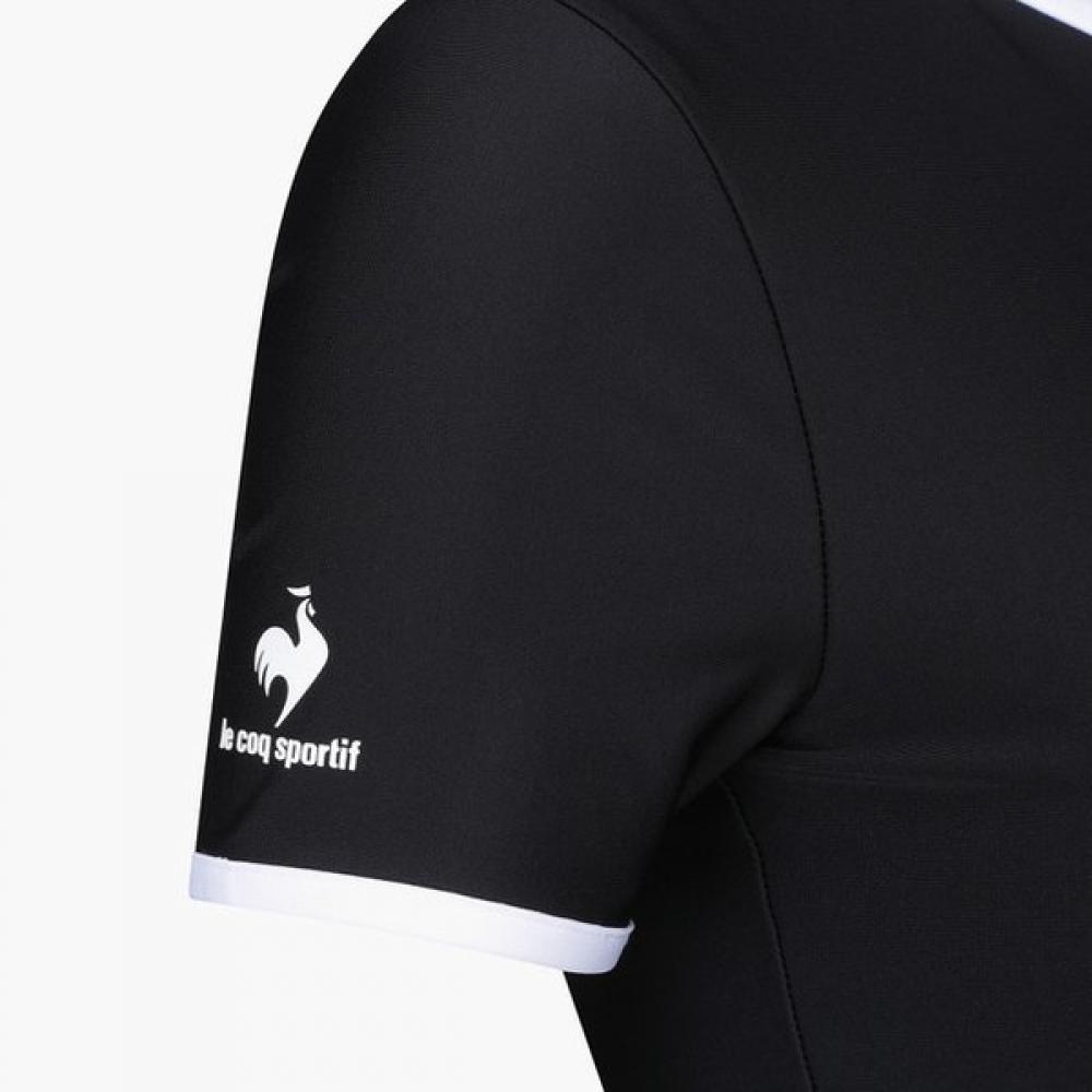 Le Coq Sportif Short sLeeve Crop Rash Guard Blk   Qp222srs52