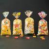 120/180Pcs Cute Easter Eggs Easter Candy Bags Easter Rabbit Transparent Rabbit Cookie Bags Biscuit Package Pouch Party Supplies